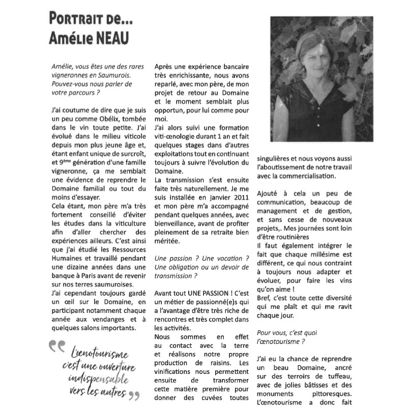 Oenomag Portrait Amelie